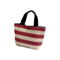 thumbnail image 3 of ZAXARRA Women Woven Tote Bag Color Block Striped Straw Bag with Magnetic Snap, 3 of 9