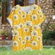 thumbnail image 4 of Camisetas de Manga Corta para las Mujeres Casual Cuello Redondo Cómodo de Lino Camiseta Botón Blusa Top Verano Manga Corta para las Mujeres, 4 of 5
