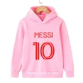 thumbnail image 4 of Sudadera con capucha de Messi, ídolo de fútbol infantil, n.º 10, moda urbana, sudadera holgada, otoño, para niños y niñas, 2024, 4 of 4