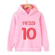 thumbnail image 4 of Sudadera con capucha de Messi, ídolo de fútbol infantil, n.º 10, moda urbana, sudadera holgada, otoño, para niños y niñas, 2024, 4 of 5