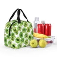 thumbnail image 4 of Yiaed Green Kiwi Print Insulated Lunch Bag Reusable Cute Tote Lunch Box, Leakproof Cooler Lunch Bags for Work Office Travel School Picnic, 4 of 5