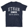 thumbnail image 1 of Ethan South Dakota Classic Established Men's Cotton T-Shirt, 1 of 1