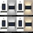 thumbnail image 3 of Yuarrent Lámpara de pared de camino de luz Solar recargable para Patio trasero, accesorios de luces de cubierta con detección de paisaje de Iluminación y accesorios 10LED cálido, 3 of 6