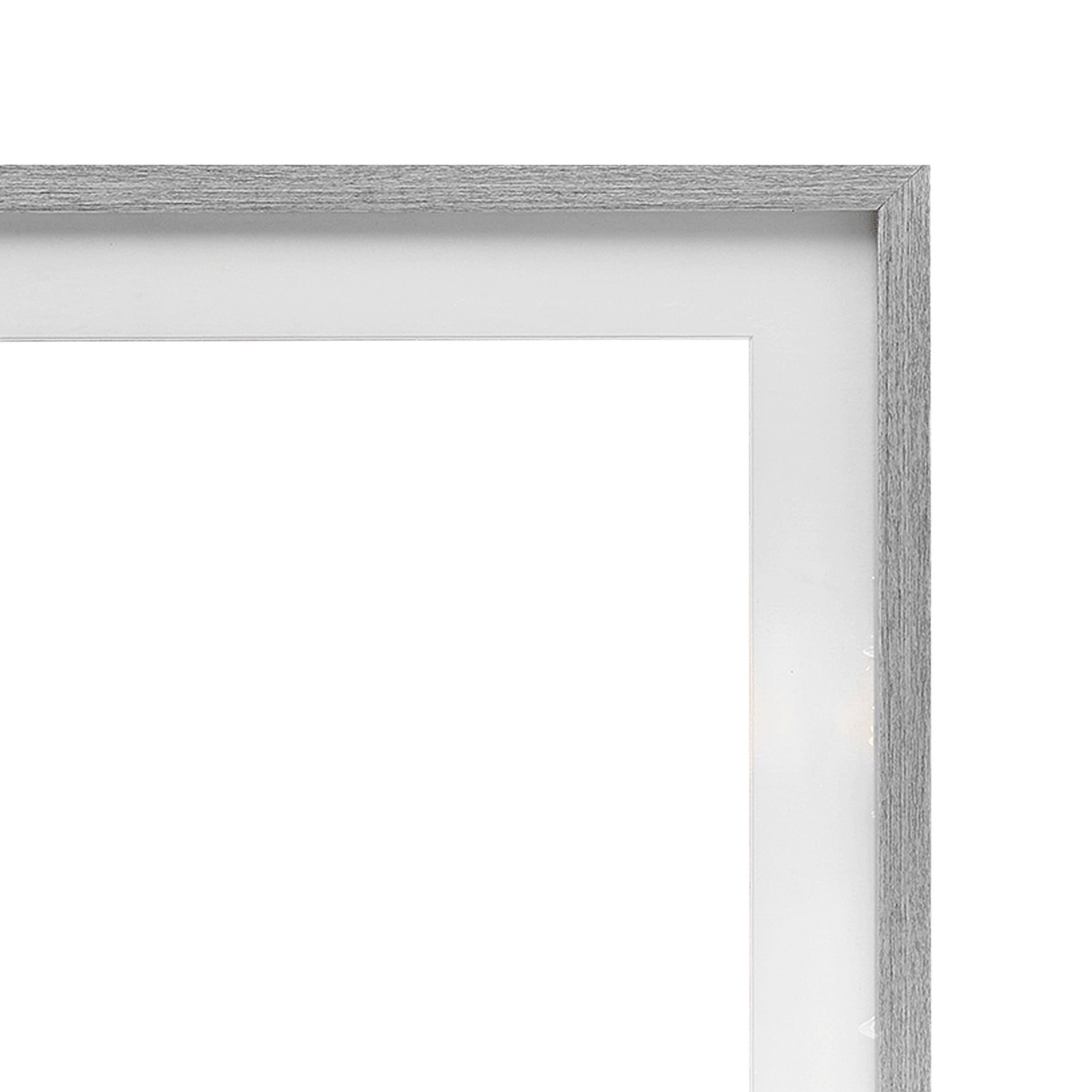 Whether You Get Back Up Gray Framed Print Under Glass, design by Marcus Prime