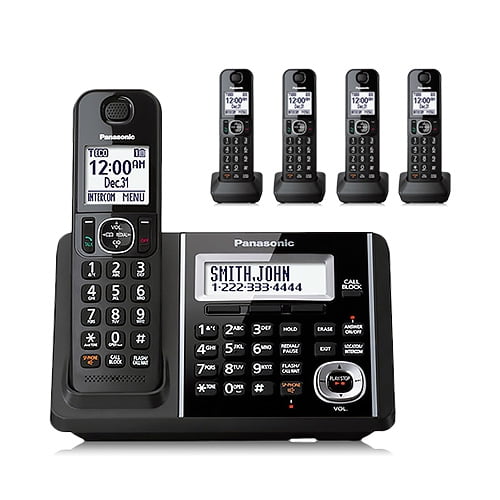 Panasonic KXTGF345B Expandable Cordless Phone w/ Answering Machine 5