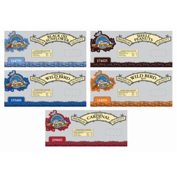 Darwill  Bird Food Bin Card, Pack of 5