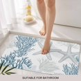 thumbnail image 3 of Starfish Coastal Door Mat&nbsp;Indoor Outdoor Entrance, Non Slip Small Rug for Kitchen Bathroom Entryway Rug, Nautical Ocean Summer Beach Coral Washable Doormat Floor Mat 16x24 Inch, 3 of 8