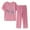 Pink, variant on JINMGG Two Piece Outfits Women, 2024 Fashion Fall Clearance Women Summer Pullover Printing Casual Two Piece Suit Red XXXXL
