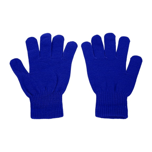 Fgnfyis Winter Gloves for Women Soft Knit Full Coverage Fingerless Design Modern Minimalist Style Warm Winter Handwear Candy Color Mittens BU1