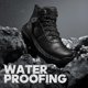 thumbnail image 2 of Botas de senderismo NORTIV 8 NMUMHB2505 impermeables de cuero para hombre, color negro 7.5, 2 of 8