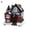 Style#A, variant on Christmas Village Scene，Battery-Operated | Resin Houses with Warm White LED Lights - 1 Pcs Durable, Eye-Catching Xmas Home Ornaments
