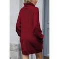 thumbnail image 3 of LAICAIW Robe Chandail Longue Ample à Col Roulé Oversize pour Femmes, 3 of 6