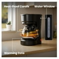 thumbnail image 6 of 5-Cup Drip Coffee Maker with Anti-Drip System, Food-Grade Compact Coffee Machine with Removable Funnel, Warm Plate, Dishwasher-Safe Glass Carafe, Portable Coffee Maker for Home & Office Use, 6 of 8