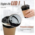 thumbnail image 5 of 12 OZ Disposable Insulated Paper Coffee Cups with Lids Straws and Sleeves, 120 Packs, 5 of 7