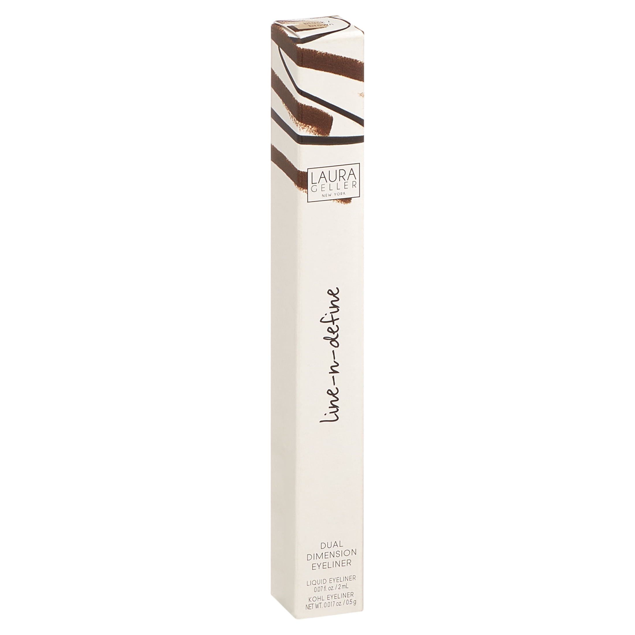 Laura Geller Line-N-Define Dual Dimensional Liquid Eyeliner, Brown, 0.087 Oz