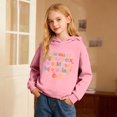 thumbnail image 2 of Gyujnb Unisex Warm Hoodie with Mixed Basic Text Print for Fall Winter Versatile Casual Wear,Size 1-16Y,7-8 Years, 2 of 5