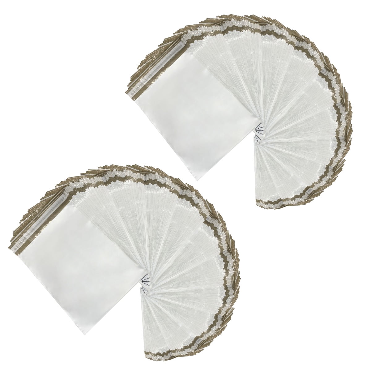 UOFFICE 1000 Poly Mailers Bags 12x15.5" - #4 Pouches Envelopes White Self-Sealing