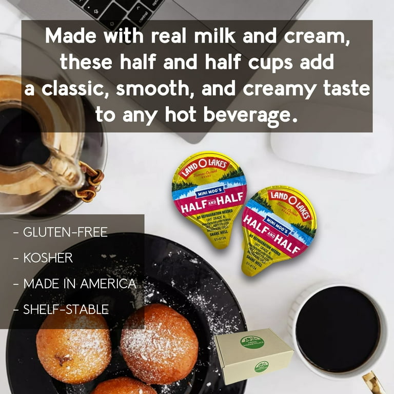 Land O Lakes Mini Moo's Half and Half Creamer Singles, Pack of 50