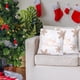 thumbnail image 1 of Ganfancp Oro y Blanco Feliz Navidad Pillowcovers 18X18 Pulgadas de Melocotón-Piel-Como Tela Pillowcase Navidad Decoración Fiesta de Invierno Decoración para Sofá Sofá Liquidación 1X Funda de Almohada, 1 of 5