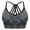 Gray, variant on Women's Novelty Bras Seamless Triple Criss-Cross Front Bralette Sports Bra