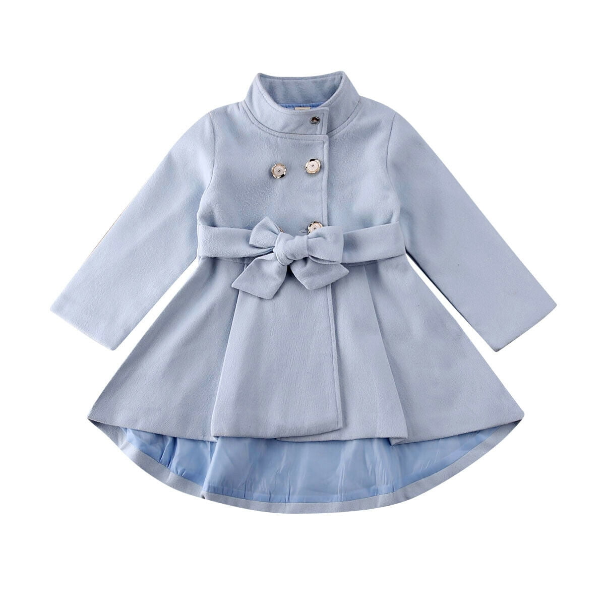 Toddler Baby Girl Trench Coat Dress Kids Windbreaker Outerwear Winter ...