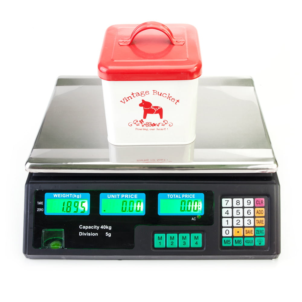 40kg/5g Digital Price Computing Scale For Vegetable Commercial Shop Retail Weigh 