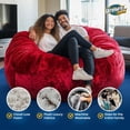 thumbnail image 6 of Ultimate Sack 6000 (6 ft.) Bean Bag Chair with Footstool (Bundle), 6 of 6
