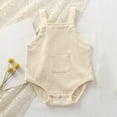 thumbnail image 3 of WRKEKC Baby Girl Casual Romper, Toddler Girl Summer Jumpsuit, Baby Practice Crawling Suit Solid Color Pocket Jumpsuit Overalls Rompers, 3 of 4