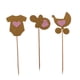 thumbnail image 1 of 3pcs Topper de Cupcake de Cumpleaños de Niños Palillos de Torta de de Bienvenida al Bebé Forma de Ropa Botella y Carro, 1 of 5