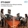 thumbnail image 2 of SUSUZI 37" Wide Height Adjustable Standing Desk Converter, Quick Release, 1 Pack, 2 of 9