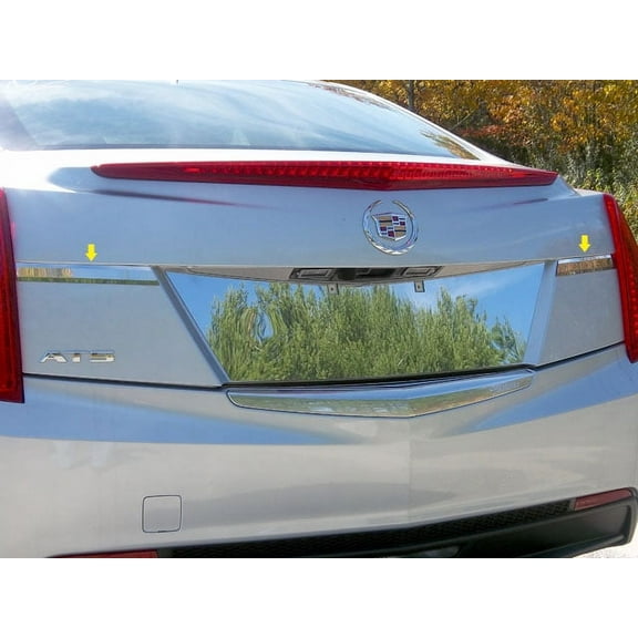 Stainless Steel Rear License Trim 2Pc Fits 2013-2018 Cadillac ATS LB53235 QAA