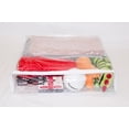 thumbnail image 3 of 10-Pack Clear Vinyl Zippered Storage Bags 15 x 18 x 3 Inch, 3 of 5