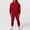 01 Red, variant on guisaled Men's Fashion Tracksuit 2 Piece Solid Color Hooded Athletic Sweatsuits Casual Zip Up Running Jogging Sport Suit Sets