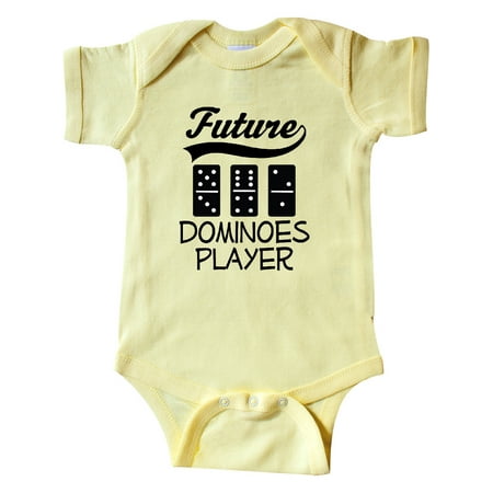

Inktastic Future Dominoes Player Game Gift Gift Baby Boy or Baby Girl Bodysuit