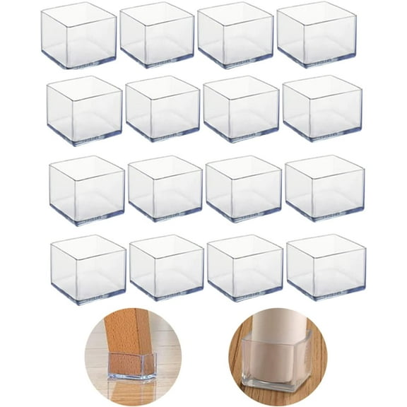 16Pcs Silicone Chair Leg Floor Protectors, Chair Leg Caps, Furniture Foot Protectors, Free Moving Table Leg Covers, Stool Leg caps to Prevent Hardwood Floor Scratches and Reduce Noise