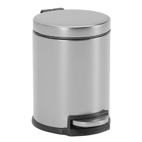 Small Trash Can Stainless Steel Trash Bin with Removable Bucket 5L/1.32Gallon Foot Pedal Modern Design for Bathroom,Bedroom,Office or Resturant (1)