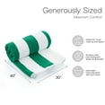 thumbnail image 4 of Top Cotton Cotton Beach Towels, Pack of 6 - 30"x60" Quick Dry Towels for Beach, Pool, Gym & Bathroom - Oversized Terry Cabana Striped Towels (Parrot Green), 4 of 7