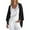 Black, variant on Simua Women's Fashion Cardigan Shrug 3/4 Sleeve Open Front Solid Color Loose Lightweight Cover Ups