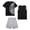 Black Football, variant on Boys Athletic Outfit Shorts Set Short Sleeve Shirts Dry Fit Sleeveless Jersey & Shorts 3 Piece