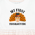 thumbnail image 4 of Inktastic My First Thanksgiving Cute Turkey Pilgrim Hat Girls Baby Dress, 4 of 5
