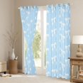 thumbnail image 3 of Erosebridal Girly Lovely Bow Black Out Curtains,Cartoon Ribbon Bowknot Curtains Pack of 2 (42x63 Each) For Kids, 3 of 7