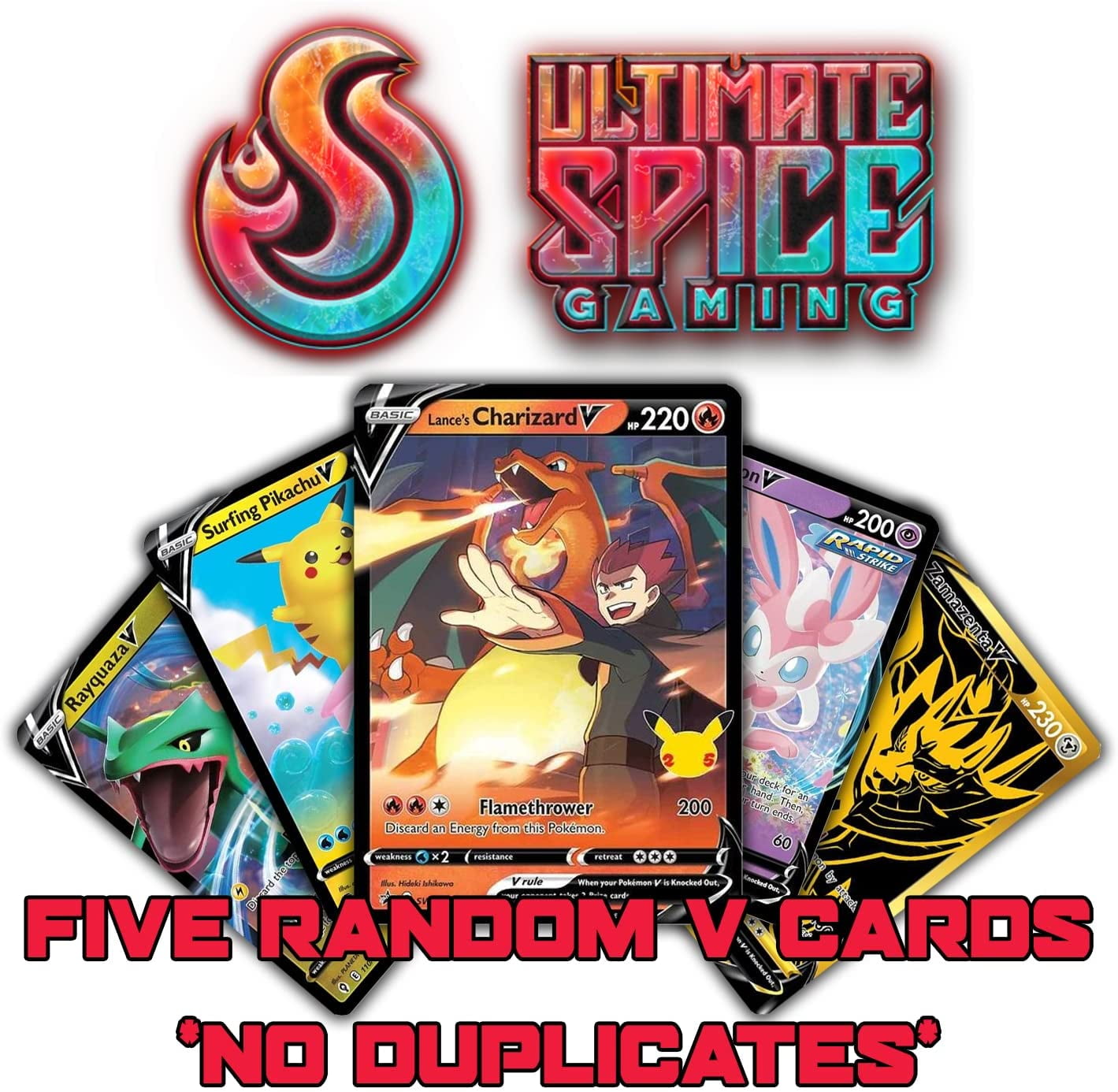 Ultimate Pokemon Ultra Pack Bundle Includes 5 Ultra Rare V Cards (V