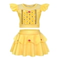 thumbnail image 2 of 2024 traje de baño para niña, traje de baño, traje de baño de princesa de verano, Bikini blanco como la nieve Rapunzel, lindo traje de baño, conjunto de ropa de hadas, 2 of 5