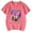 Pink, variant on Girls Summer Short Sleeve T-Shirt, Round Neck Casual Top with Soft Breathable Cotton Blend, Youth Sizes 3-13 for Everyday Wear, Playground Activities and School Fashion, Trendy Design