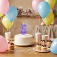 thumbnail image 4 of Number Birthday Candle, Glitter Purple Crown, 1 Piece, Suitable for Fifth Birthday Party Cake Decoration, 4 of 5