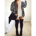 thumbnail image 5 of ZAXARRA Bas au-Dessus du Genou Extra Longs en Coton pour Femmes, Couleur Unie, 1, 5 of 5