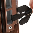 thumbnail image 1 of Por Tapón Tope de puerta de autodefensa Alojamiento Cerradura de alarma de seguridad del hotel (Negro) Wdftyju Libre de BPA, 1 of 3