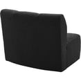 thumbnail image 6 of Maklaine Modern / Contemporary Black Boucle Fabric Modular Chair, 6 of 7