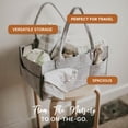thumbnail image 3 of Carrito para pañales Parker Baby Nursery Storage, color avena, color gris, 3 of 8