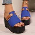 thumbnail image 2 of Extra High Heels Dressy Sandals for Women 2025 Fashion Punk Open Peep Toe Platform Slip-On Slides, 2 of 8